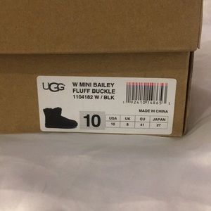 UGG Mini Bailey Fluff Buckle Boot